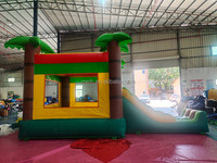 Nouveau design Château gonflable intérieur/extérieur avec toboggan et palmier pour enfants - Usage commercial