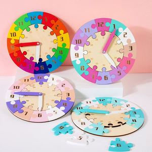 Horloge numérique en bois personnalisée YR1499 pour l'enseignement primaire – Modèles éducatifs pour le développement de l'intelligence et des capacités temporaires des enfants - Product Image 1