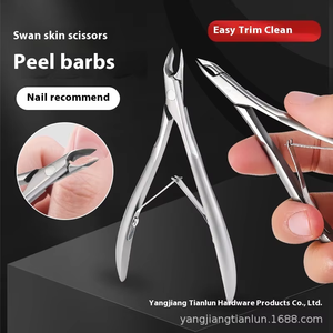 Swan Neck Dead Skin Tool Manicurista Tijeras para cutículas Pinzas para cutículas recomendadas con mango de acero inoxidable Tipo de belleza - Product Image 2