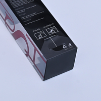 Boîte d'emballage transparente pliable en plastique PET PVC recyclé sur mesure pour brosse à cheveux, peigne, parfum et rouge à lèvres