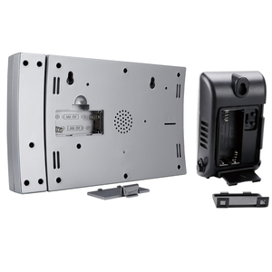 อุณหภูมิโต๊ะในร่มกลางแจ้งอิเล็กทรอนิกส์พยากรณ์จอแอลซีดีแสดงผลสีดิจิตอลสถานีอากาศไร้สายที่มีนาฬิกา - Product Image 4