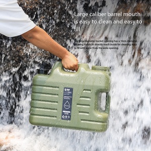 Seau de stockage d'<span class=keywords><strong>eau</strong></span> portable en plastique PE écologique avec robinet pour activités de plein air, randonnée, voyage et camping - Product Image 4