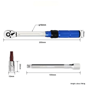 ประแจทอร์คแบบคลิกขนาด 1/4 นิ้ว ระดับมืออาชีพ พร้อ<span class=keywords><strong>ม</strong></span>ว<span class=keywords><strong>ง</strong></span>ล้อแบบกลับด้านได้ 72 ฟัน (2-24 นิวตันเมตร) - ชุดเครื่อง<span class=keywords><strong>ม</strong></span>ือจักรยานเหล็ก Cr-V - Product Image 2