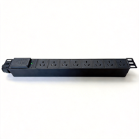 PDU rackable Leayo LY-DG35 1U, 8 prises 10A 32A 8000W avec entrée gauche et câble de 2,50 m pour centres de données