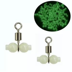 Synnex LQ 3-Wege-Kreuzverbinder Angelwirbel mit Leuchtperle (Messing-Nickel-Finish) - Product Image 2