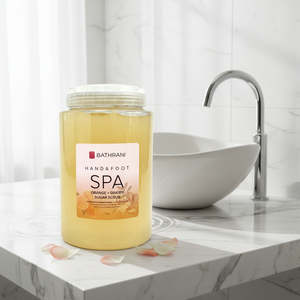 Gommage corporel au collagène et à l'huile d'argan, parfum naturel <span class=keywords><strong>orange</strong></span> gingembre, blanchissant et exfoliant, pour tous types de peau, OEM ODM - Product Image 4