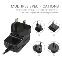 Alimentation électrique régulée AC/DC OEM ODM CE RoHS 5V 1.2A 6W en matériau PC avec prises EU/AU/US/UK pour bande lumineuse LED de table et de musique