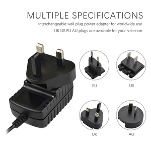 VOTOO Interchangeable 12W 12V DC 1A Power Adapter Wall Mount <strong>Plug</strong> EU/AU/US/UK AC 100-240V 1.2m Cable for <strong>CCTV</strong> &amp; Electronics - Product Image 4