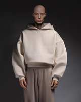 Sweat-shirt à capuche oversize en coton écologique imperméable de haute qualité pour homme, style streetwear uni, personnalisable