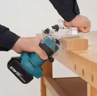 Défonceuse sans fil portable 18V sans balais, outil multifonctionnel de fraisage et de découpe du bois 6 mm (1/4 pouce)