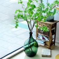 Rosa Gerippte Glasvase für Blumen, Dekorative Runde Blumenvase für Wohnzimmer, Schlafzimmer und Tischdekoration