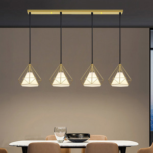 Lámpara colgante de restaurante con personalidad nórdica, candelabro de comedor de café de hierro decorativo versátil a la moda para el hogar - Product Image 3