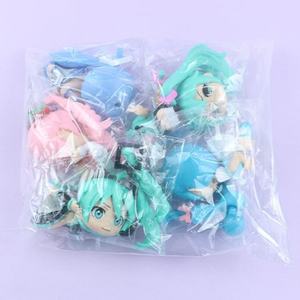 8CM Manga Statues Figura Sitting Cute Girls Sakura Miku PVC Anime Figure for Catcher <b>Egg</b> Box Gashapon Game Machine Prize <b>Toys</b> - Product Image 2