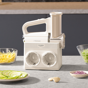 Cortador de Verduras Eléctrico Multifuncional 4 en 1 de Fábrica, Rebanador Manual, Picador de Hielo y Plástico con Función de Corte y Prensado - Product Image 1