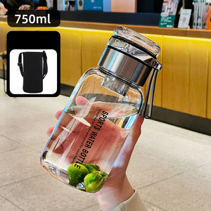 <span class=keywords><strong>Bouteille</strong></span> d'eau en verre borosilicate à large ouverture, grand volume, pour le sport, le <span class=keywords><strong>thé</strong></span>, les fruits infusés, 750 ml/1 L/2 L - Product Image 3