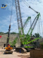 Grue de levage lourd ZOOMLION ZCC11800 147m pour l'installation de parcs éoliens et la configuration de centrales éoliennes