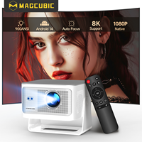 Projecteur portable Magcubic 900 ANSI HY350Max avec mise au point automatique, prise en charge 8K natif, Wifi6, BT5.4, 16 Go, Allwinner H726