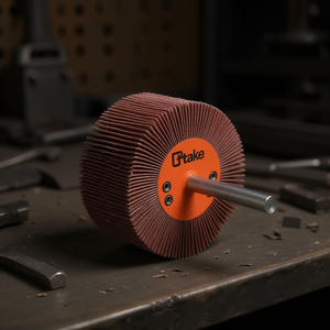 Ttake Abrasive Cloth Flap <b>Wheel</b> 25x5 Mm With 6 Mm Shank For Metal <b>Grinding</b> - Product Image 3