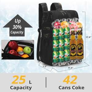 Bolsa Térmica Personalizada de Poliéster Aislante, 24L de Capacidad, Impermeable, Plegable, con Cierre de Cremallera, para Picnic, Almuerzo y Playa - Product Image 4