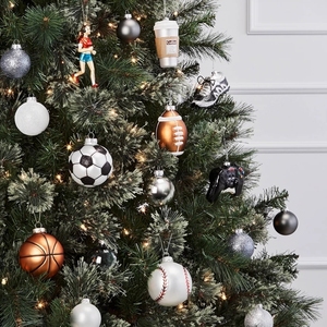 Màu đỏ và màu xanh lá cây lấp lánh vỡ kem NÓN trang trí Giáng sinh - Product Image 4