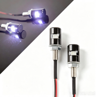 Feu arrière universel en aluminium pour moto, feu de plaque d'immatriculation, feu stop arrière, homologué E, 12V LED, clignotants de haute qualité, noir 1