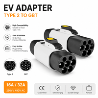 Nouvel adaptateur de charge pour véhicules électriques Type 2 GBT 16A/32A 380V Prise Connecteur Yangxu EVAD04 Garantie de 2 ans