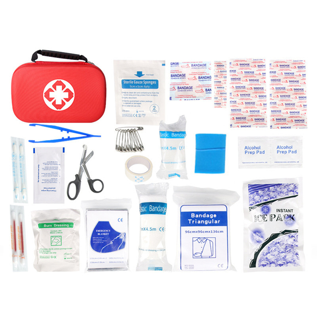 Hot Sale SOS Reparring Assistance Car Emergency 284pcs Medical Care First Aid Kit Waterproof EVA/PU Material Richmed Brand