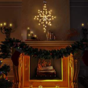 ไฟรูปเงาดำหน้าต่างพร้อมกรอบเหล็กไฟคริสต์มาส Led โคมไฟลวดทองแดง30LED ดำเนินการด้วยรีโมทเบธเลเฮม - Product Image 6