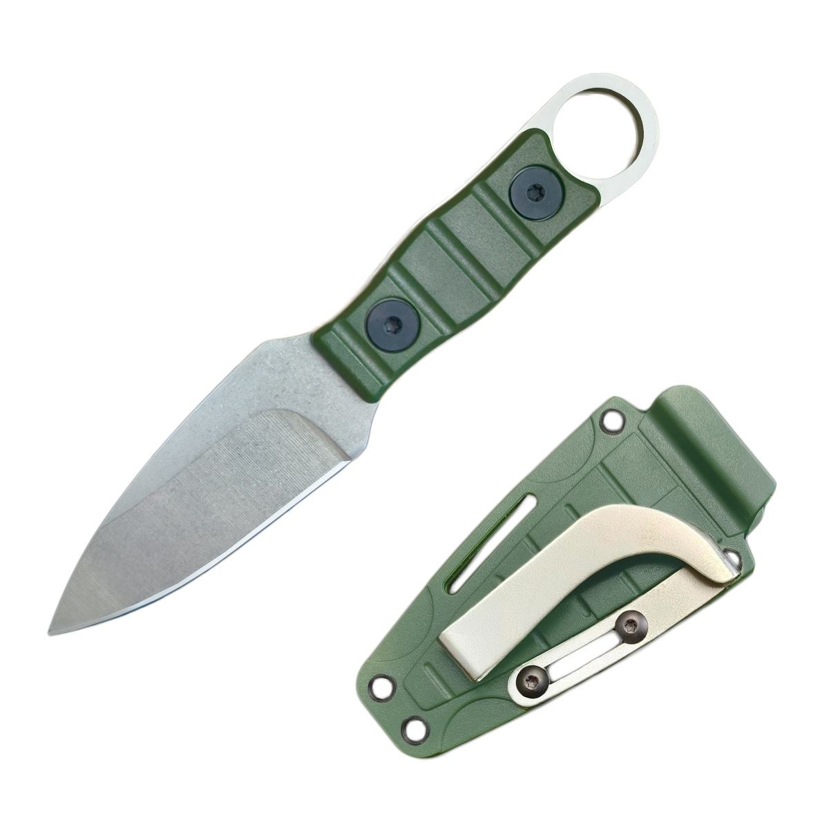 Green handle Stone washed-single blade