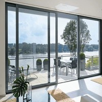 Fenêtres et Portes Coulissantes de Luxe en Verre Trempé à Isolation Thermique, à Pont Thermique, Anti-Moustiques, pour Balcon