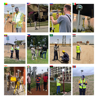 Receptor GNSS RTK APEKS AP10 1408Ch 120 °   Equipo de Topografía Terrestre IMU Tilt 2W UHF con Sistema Operativo Android, Versión Internacional Base Rover