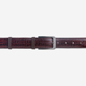 Cinturón de Cuero Vacuno Negro Formal con Hebilla de Acero, Diseño Sólido y Duradero, Precio Directo de Fábrica - Product Image 5