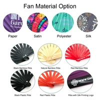 2025 nouveau Design drapeau afro-américain ventilateur à main conception personnalisée grande taille drapeau des Caraïbes ventilateur pliant ventilateur de poche pour la fête