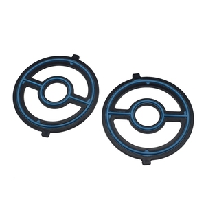 Pièces de véhicule Accessoires de voiture 2 pièces Joint de refroidisseur d'huile moteur pour <span class=keywords><strong>Mazda</strong></span> 3 <span class=keywords><strong>5</strong></span> <span class=keywords><strong>MX</strong></span>-<span class=keywords><strong>5</strong></span> Miata CX-7 LF0214700 - Product Image 1