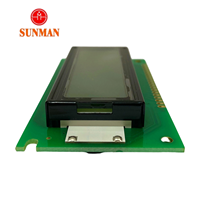 Module LCD graphique monochrome Sunman SMG12232A3 12232 STN avec circuit intégré de pilote SED1520, port parallèle 8 bits, rétroéclairage LED 5V, -10~+50