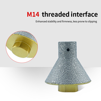 Fraise diamantée brasée sous vide M14 pour carrelage, marbre, verre – Outil de chanfreinage et de meulage des bords – Fournisseur OEM