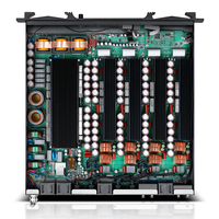 GOOERMI Amplificador de Potencia Digital Profesional de 4 Canales DSP FIR 1U, GaN Clase D, Dante PFC, 3500W, Procesador de Audio de Alta Potencia