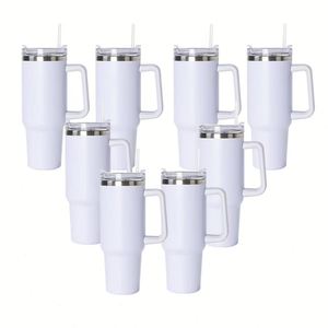 Gobelet isotherme 40 oz pour voiture, en acier inoxydable, à sublimation, avec poignée - Product Image 1