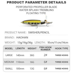 Promotion : <span class=keywords><strong>Leurre</strong></span> <span class=keywords><strong>de</strong></span> pêche <span class=keywords><strong>Whopper</strong></span> Popper 13g, <span class=keywords><strong>leurre</strong></span> flottant, appât artificiel, <span class=keywords><strong>plopper</strong></span> dur avec queue rotative souple, matériel <span class=keywords><strong>de</strong></span> pêche - Product Image 3