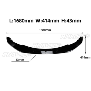 Protector de Parachoques Delantero para Automóvil, Alerón, Difusor, Cubierta de Kit de Carrocería para BMW Serie 1 F20 F21 M Sport 2012 2013 2014 118i 120i - Product Image 3