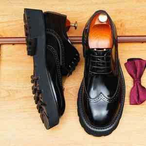 Nouvelle Collection 2026 : Ensemble Habillé Tendance en Cuir Véritable pour Homme et Chaussures en Cuir Assorties - Product Image 5