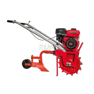 Petite charrue à essence manuelle Micro-cultivateur à chaîne unique sur chenilles Cultivateur rotatif - Product Image 2