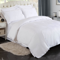 Parure de lit en velours brodé 2025, housse de couette à rayures, couvre-lit blanc d'hôtel, drap de lit, draps d'hôtel blancs