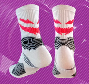 Devil Smile Basketball Chaussettes de haute qualité Long Barrel <span class=keywords><strong>Taille</strong></span> haute Serviette épaisse Bas Logo personnalisé Chaussettes de sport Outwear - Product Image 3