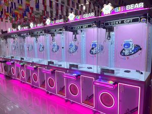 Trẻ em của đồng tiền hoạt động <span class=keywords><strong>Arcade</strong></span> Trò chơi giao diện điều khiển bằng thép không gỉ Claw máy đồ chơi sang trọng cần cẩu thiết bị cho trung tâm mua sắm gia đình - Product Image 2