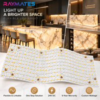 Panneau lumineux LED flexible Raymates 6000K, garantie 5 ans, lumière LED 24V, découpe possible à l'unité, certifié UL pour comptoir