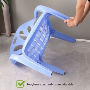 Sillón reclinable <span class=keywords><strong>de</strong></span> playa con respaldo alto y brazos, <span class=keywords><strong>de</strong></span> plástico engrosado, diseño campestre francés, para uso doméstico, con pegamento termofusible - Product Image 4