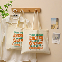 Sac fourre-tout personnalisé en toile avec citation de showgirl : « Non tout le monde peut s'offrir ça, ma énergie a un prix cher », motif sac à bandoulière personnalisé