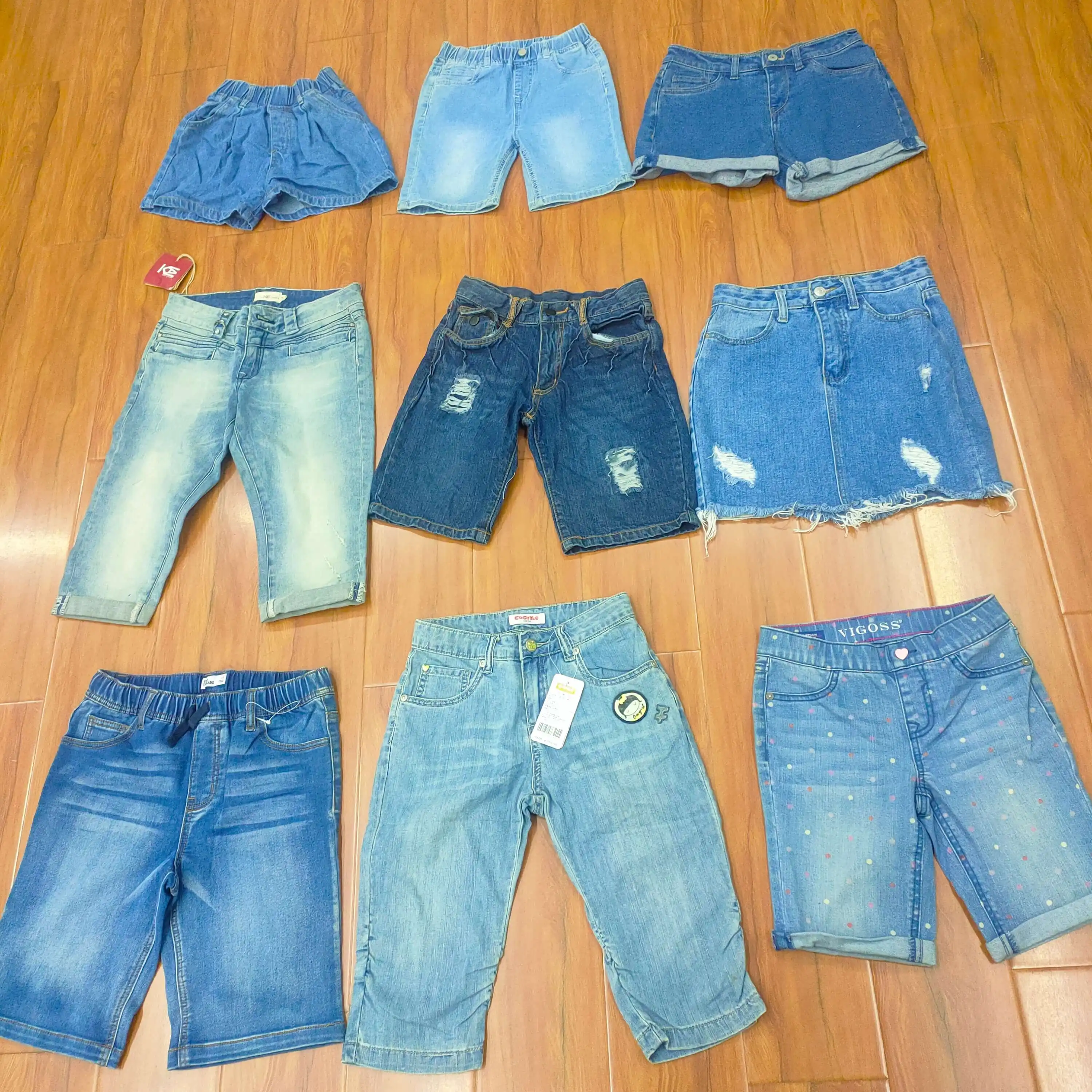 Calça jeans infantil de verão para crianças, calça de algodão mista para bebês recém-nascidos, meninos e meninas, calça barata