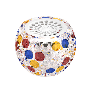 Tasse décorative en cristal portable pour haut-parleur Mini armoire en verre alimentée par batterie d'éclairage LED RVB pour V5.3 <span class=keywords><strong>Touch</strong></span> - Product Image 3